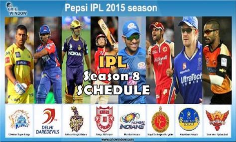 ipl 2015 schedule cricbuzz|Indian Premier League 2015 schedule, live scores and results.